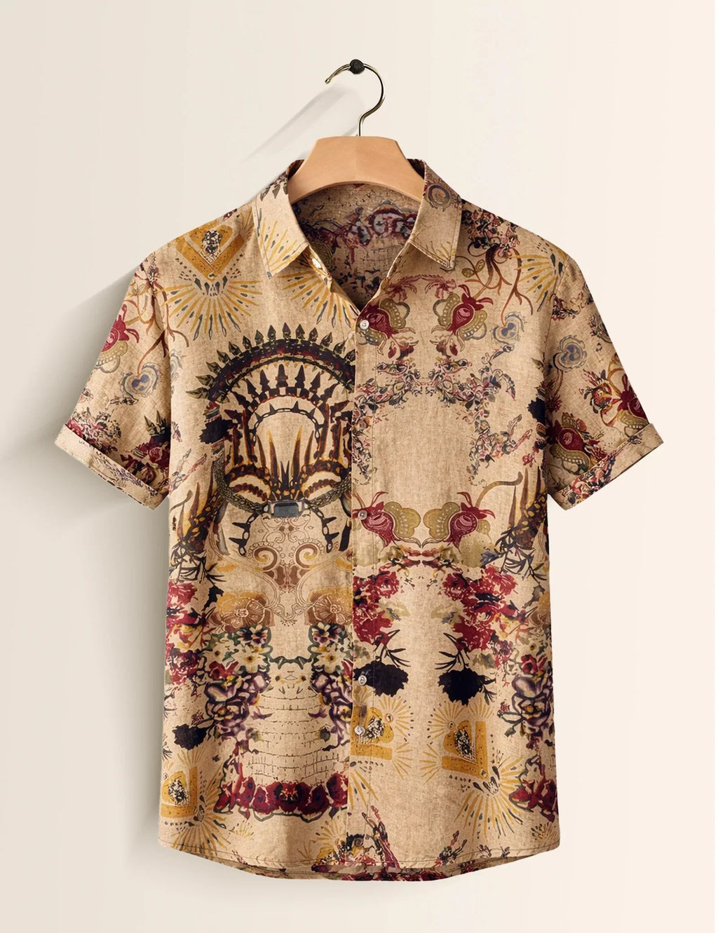 Cream Doodle Men's Shirt - XPST